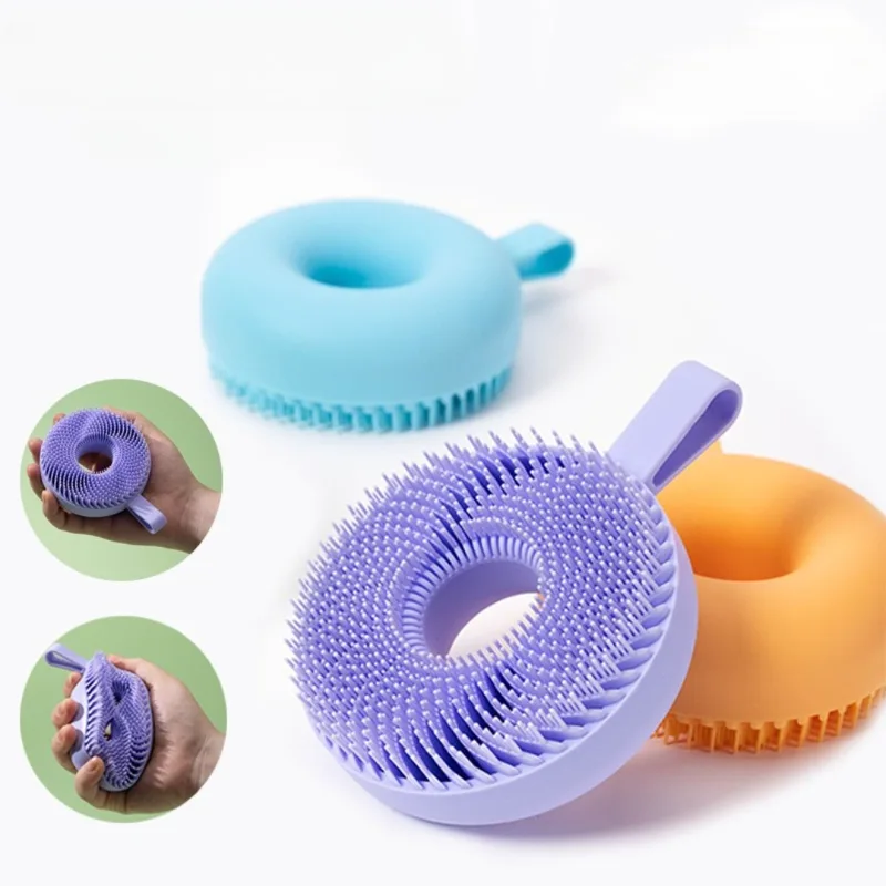 Exfoliating Scrub Mens - Silicone Body Scrubber Face Brush Exfoliating