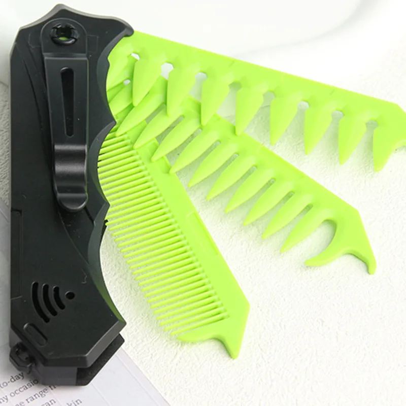 Men'S Grooming Essentials - Dual Tooth Folding Comb for Men