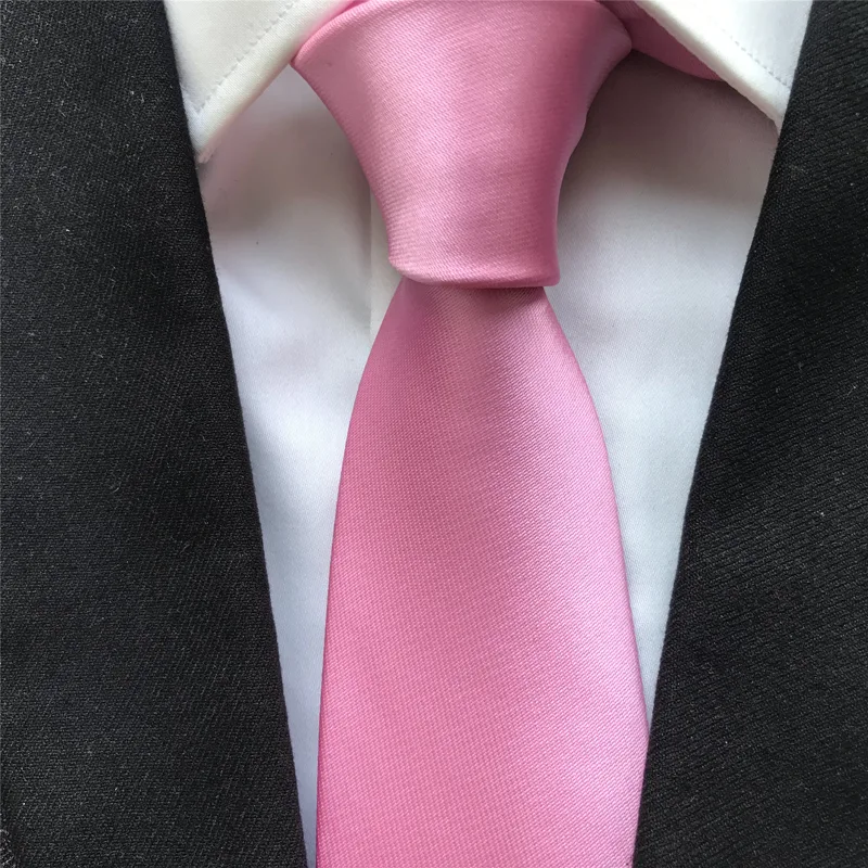 Men'S Grooming Pictures - Men's Ties Solid Pink Neck Tie