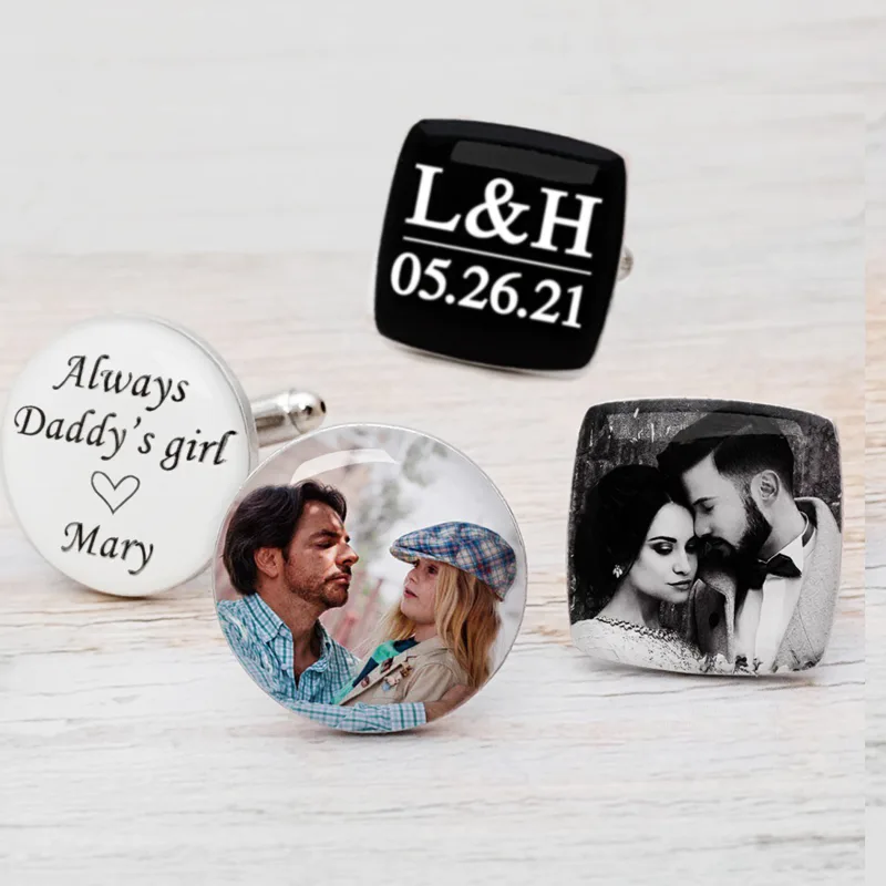 Men'S Grooming Pictures - Custom Photo Cufflinks Picture Cufflinks Mens