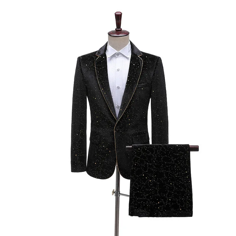 Men'S Grooming Studio - Stylish Formal Men's Velvet Suits Groom