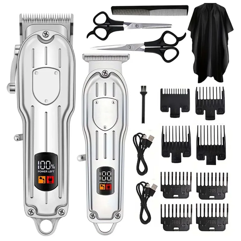 Men'S Grooming Essentials - Electric Hair Clipper Display Digital Multifunctional