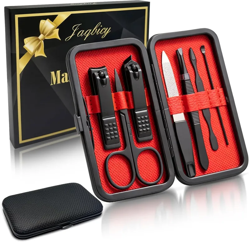 Mens Grooming Kit Gift Set - Gift for Dad Men, Manicure Set