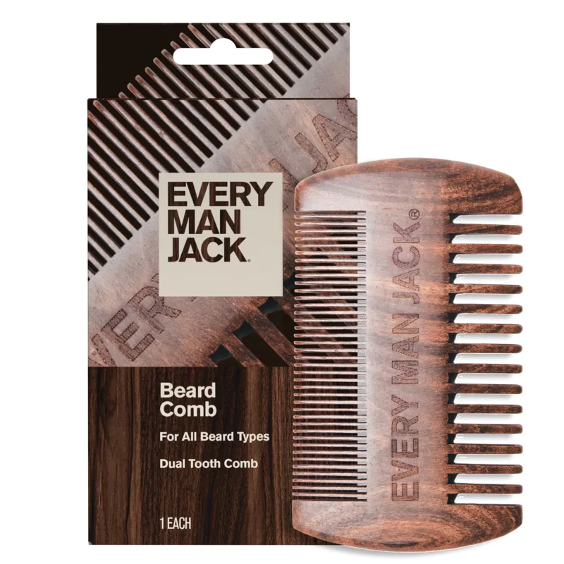 Men'S Grooming Tool - Premium Handmade Ebony Wood Beard Comb