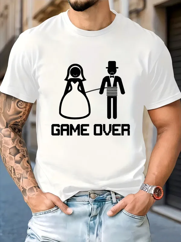 Men Grooming Home - Mens Black Crew Neck Tee Funny