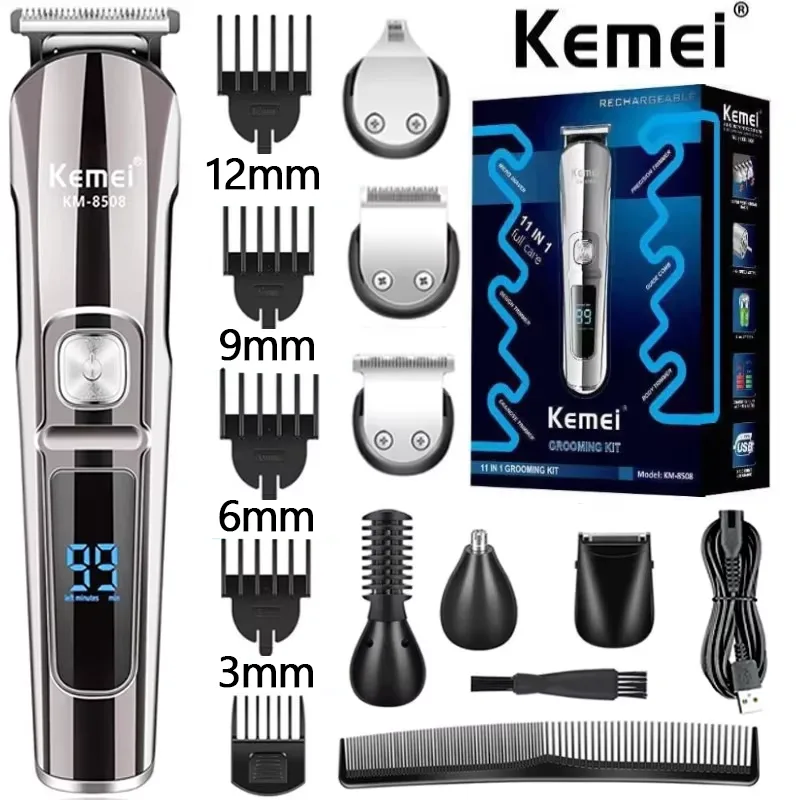 Men'S Grooming Essentials - Kemei Professional Multifunction Beard Hair Trimmer
