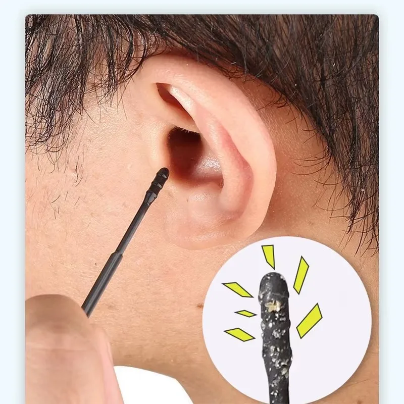 Ear Wax Remover - 20Pcs Disposable Adhesive Ear Digging Stick