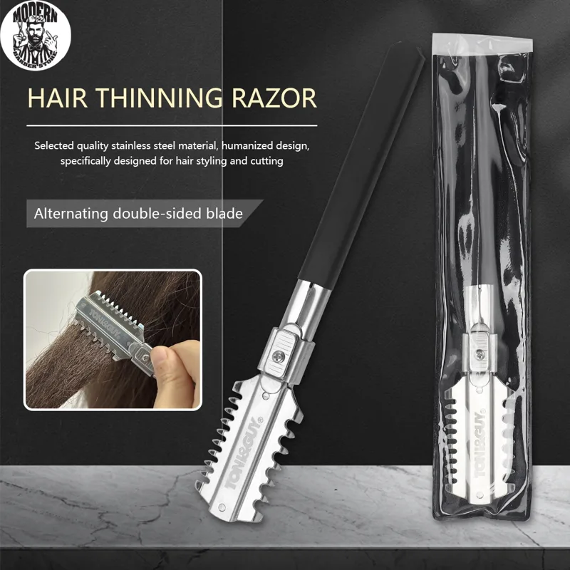Mens Grooming Tools - Salon Double-Edge Shaving Haircut Razor Knife