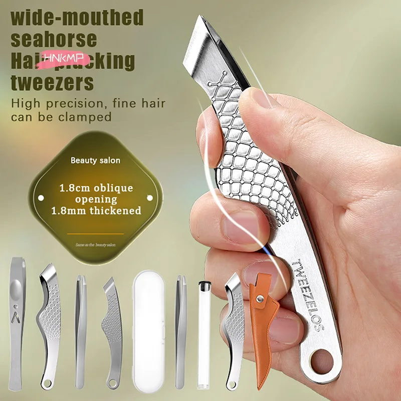 Men'S Grooming Tool - Professional Wide Mouth Hair Plucking Tweezers