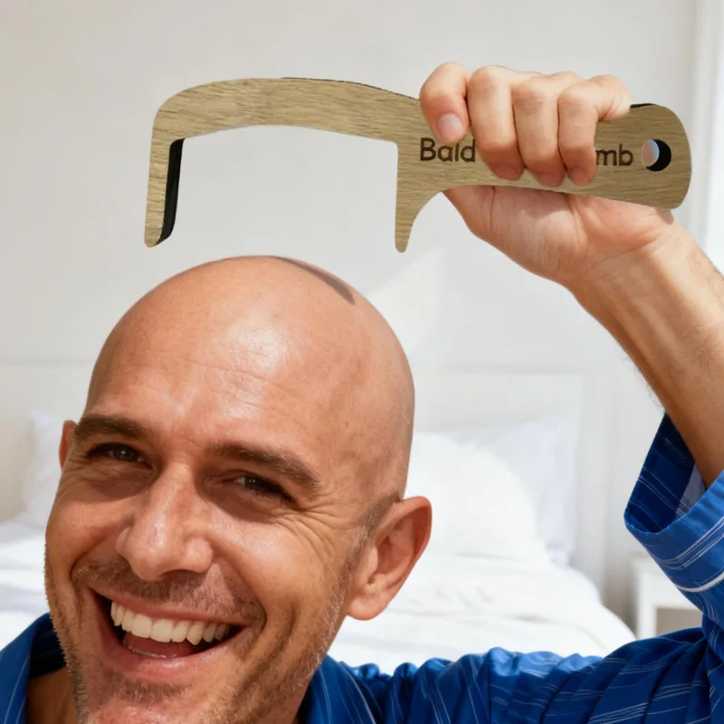 Bald Man Comb Funny Prank Groo - Men'S Grooming Tool recension och pris