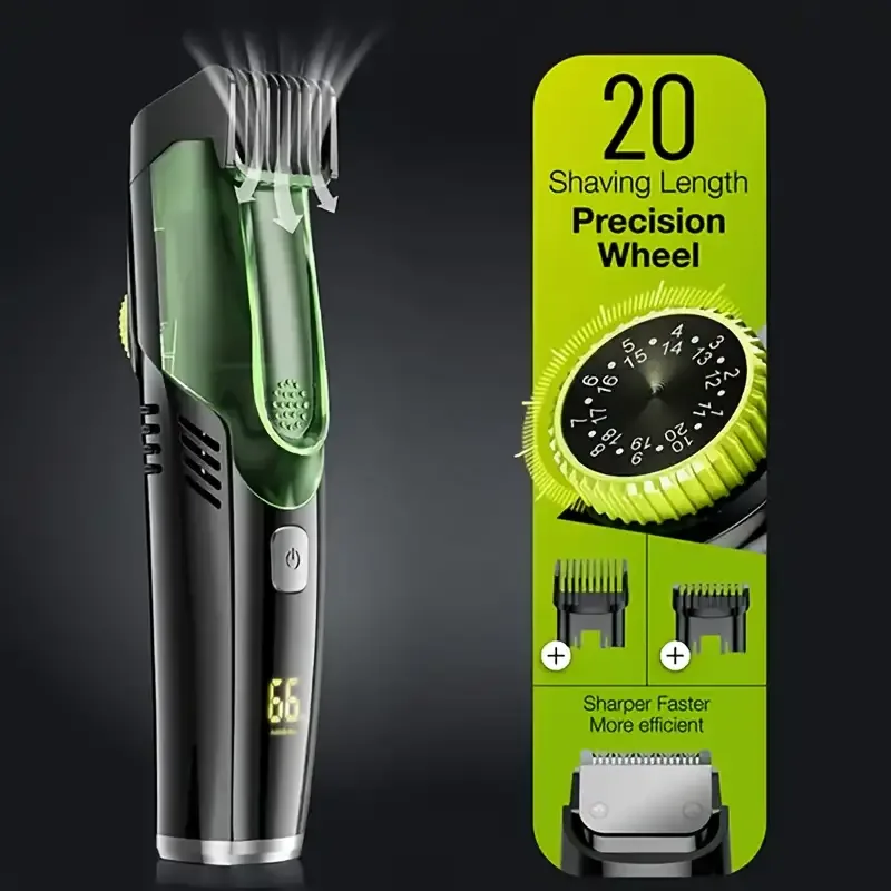 Cordless Men Beard Trimmer Rec - Men'S Grooming Vacuum recension och pris