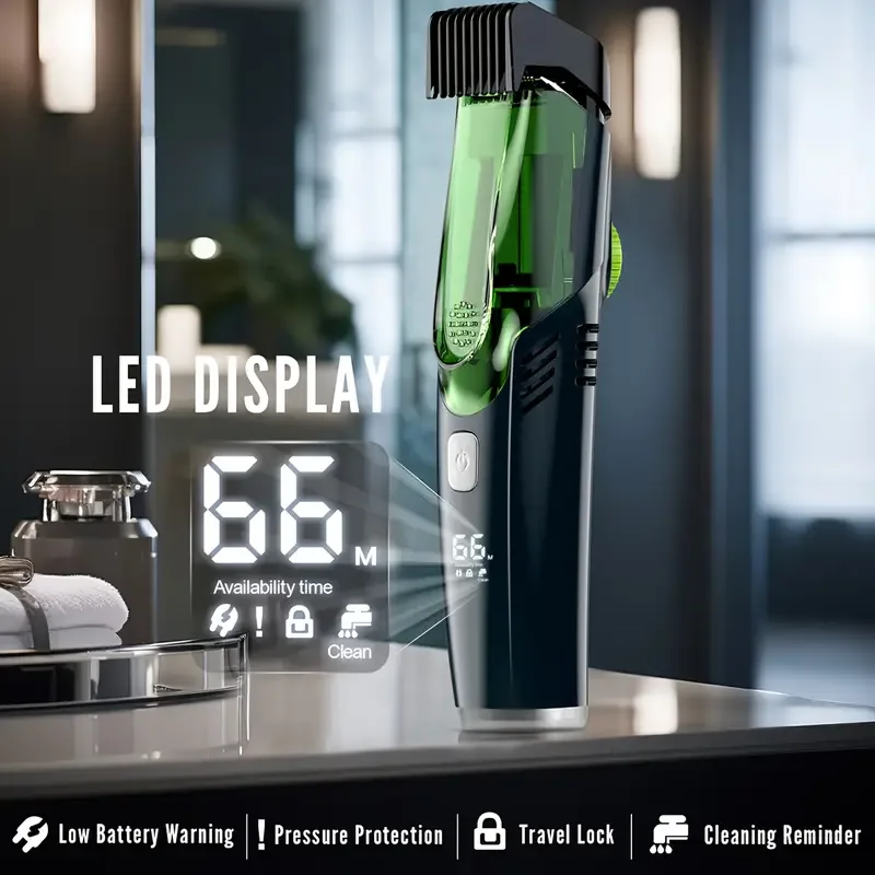 Cordless Men Beard Trimmer Rec - Men'S Grooming Vacuum recension och pris
