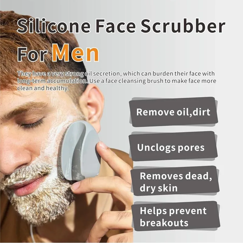 Silicone Ace Scrubber Cleansin - Exfoliating Scrub Mens recension och pris