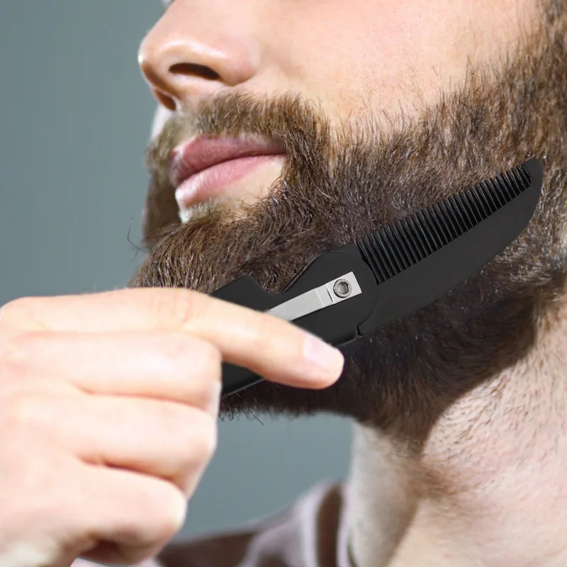 4Pcs Beard Comb Folding Pocket - Men'S Grooming Tool recension och pris