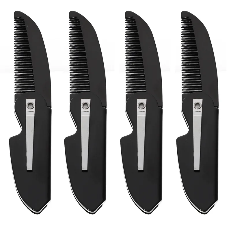 4Pcs Beard Comb Folding Pocket - Men'S Grooming Tool recension och pris