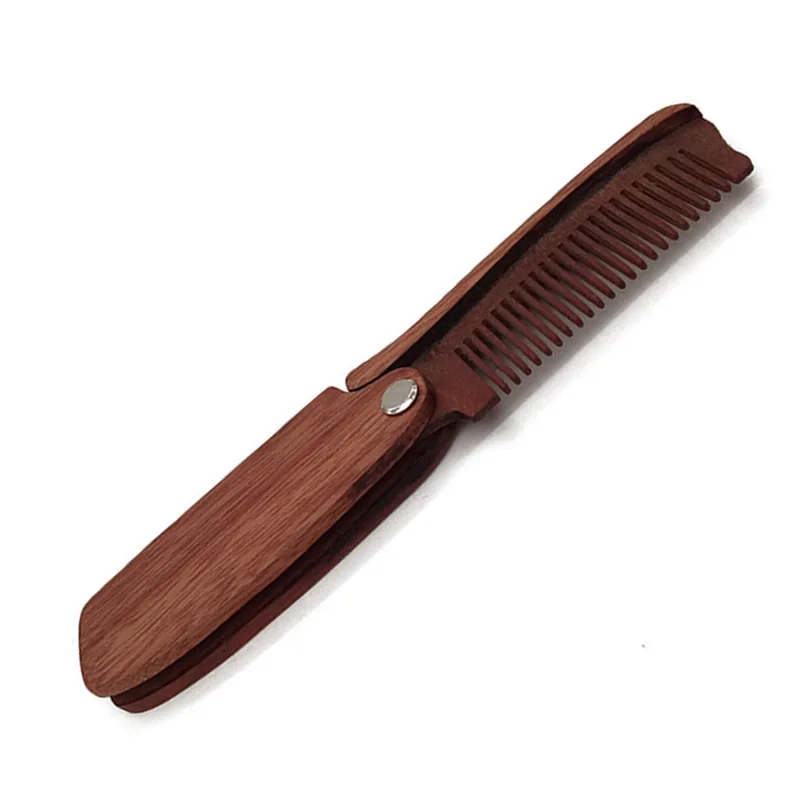 Wooden Beard Comb Foldable Tra - Men'S Grooming Tool recension och pris