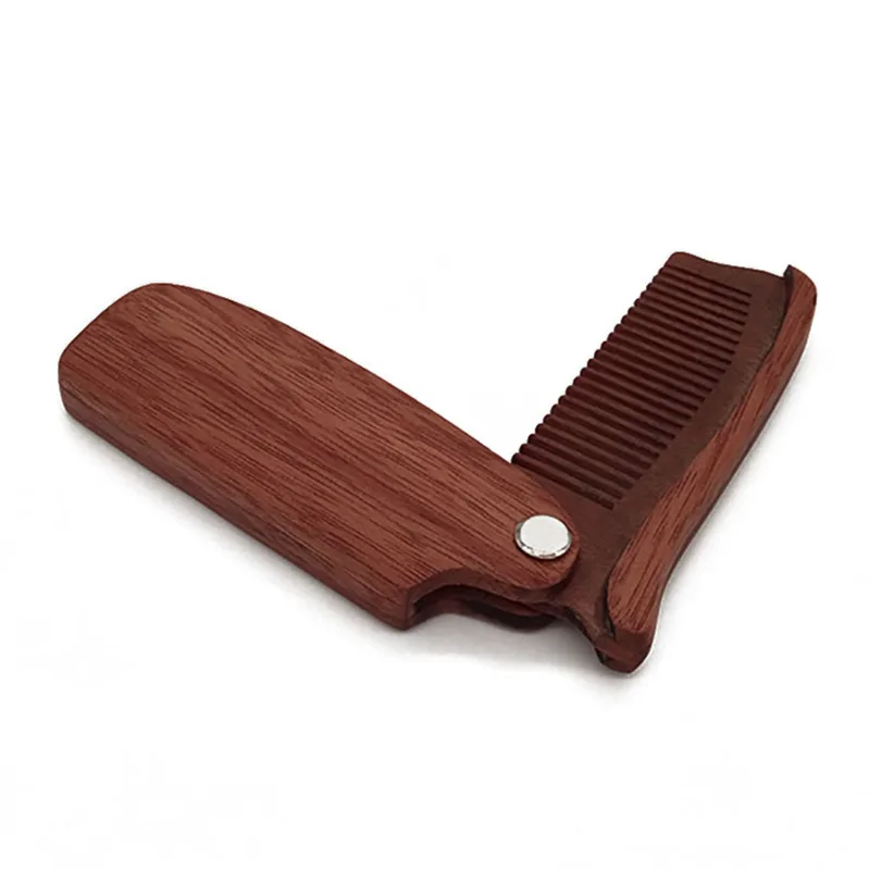Wooden Beard Comb Foldable Tra - Men'S Grooming Tool recension och pris