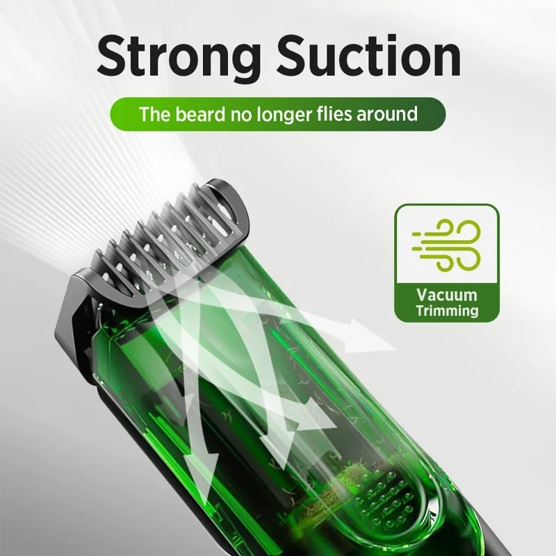 Cordless Men Beard Trimmer Rec - Men'S Grooming Vacuum recension och pris