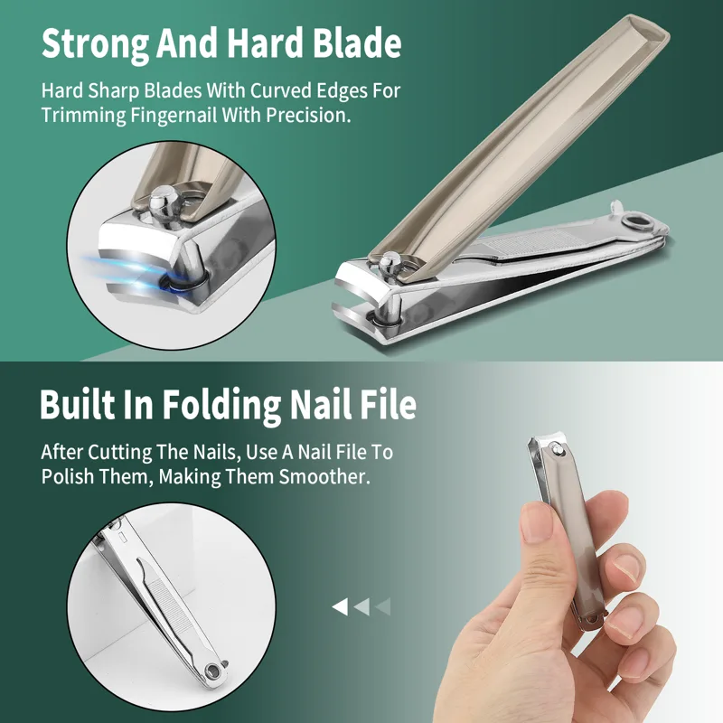 7 pcs Stainless Steel Manicure - Mens Grooming Kit Gift Set recension och pris
