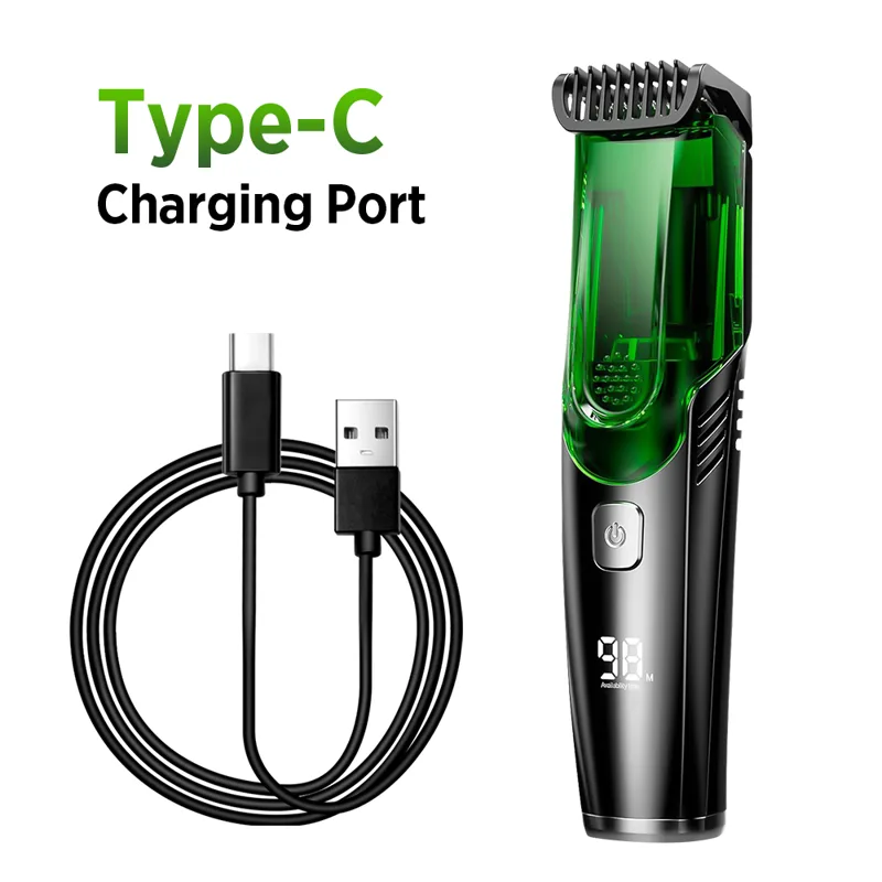 Cordless Men Beard Trimmer Ele - Men'S Grooming Vacuum recension och pris