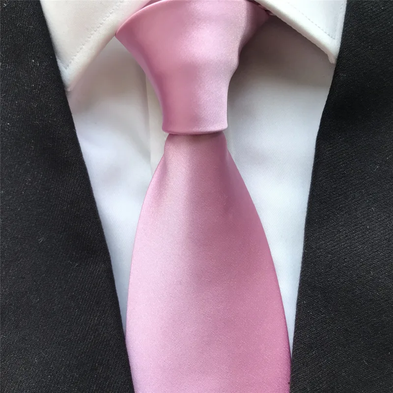 Men's Ties Solid Pink Neck Tie - Men'S Grooming Pictures recension och pris