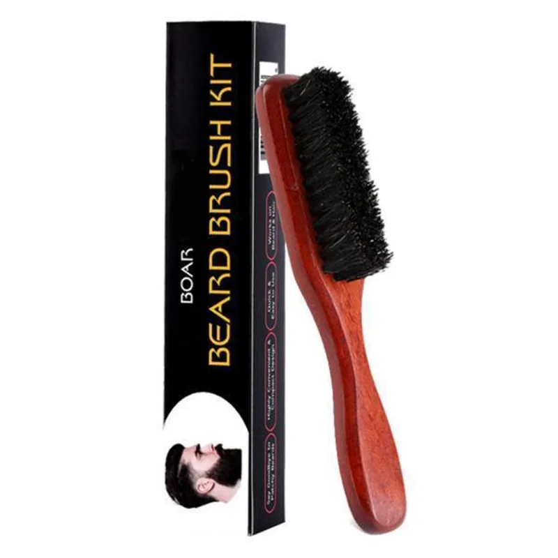 Beard Brush for Men Wooden Bri - Men Grooming Home recension och pris