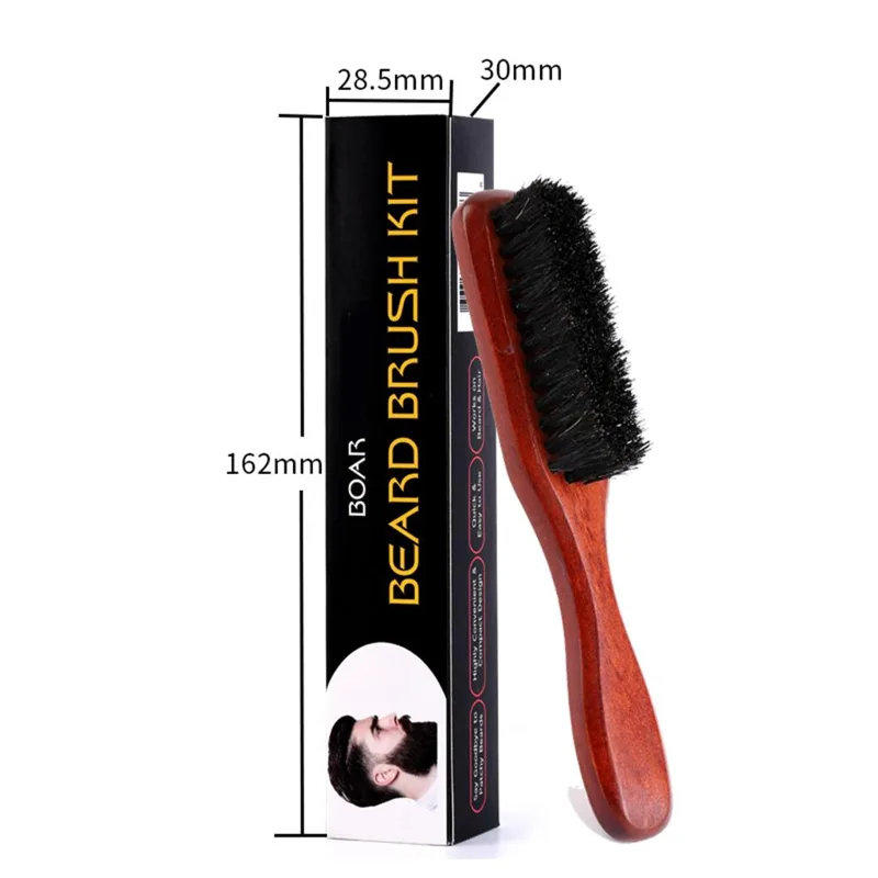 Beard Brush for Men Wooden Bri - Men Grooming Home recension och pris