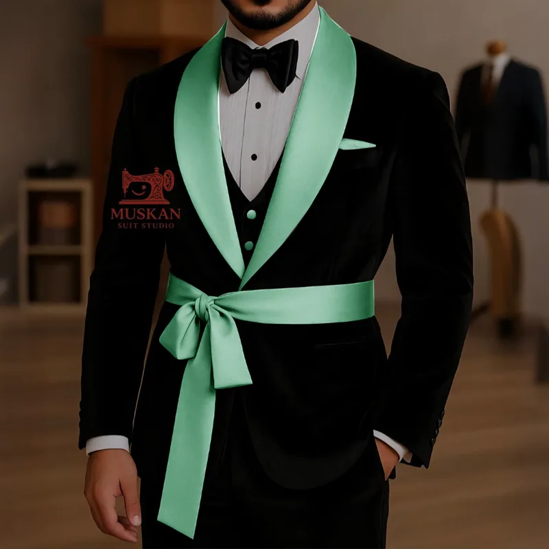 Black Velvet 3 Piece Suit for  - Men'S Grooming Studio recension och pris