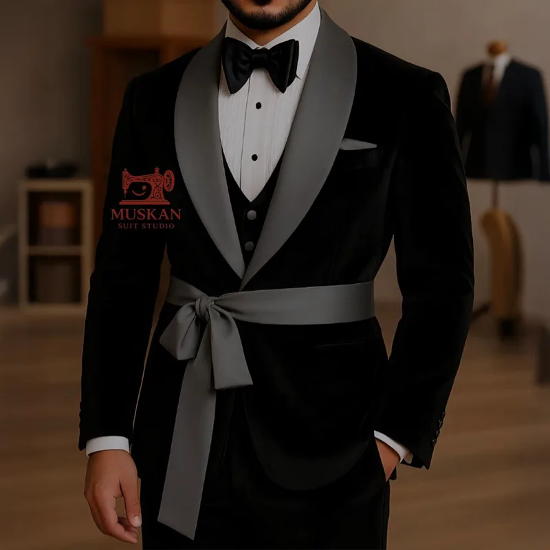 Black Velvet 3 Piece Suit for  - Men'S Grooming Studio recension och pris