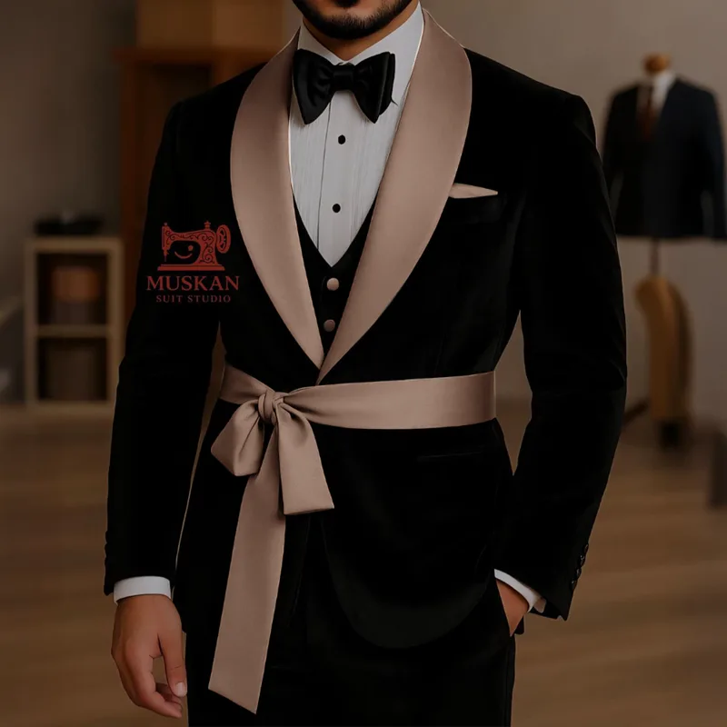 Black Velvet 3 Piece Suit for  - Men'S Grooming Studio recension och pris