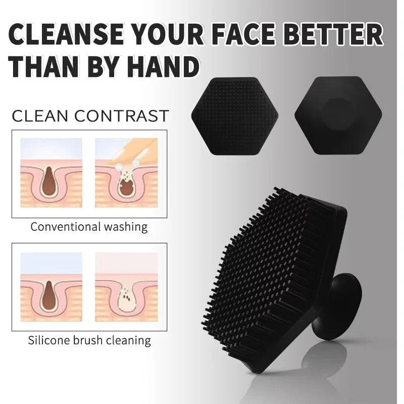 1ilicone Facial Cleaning Brush - Exfoliating Scrub Mens recension och pris