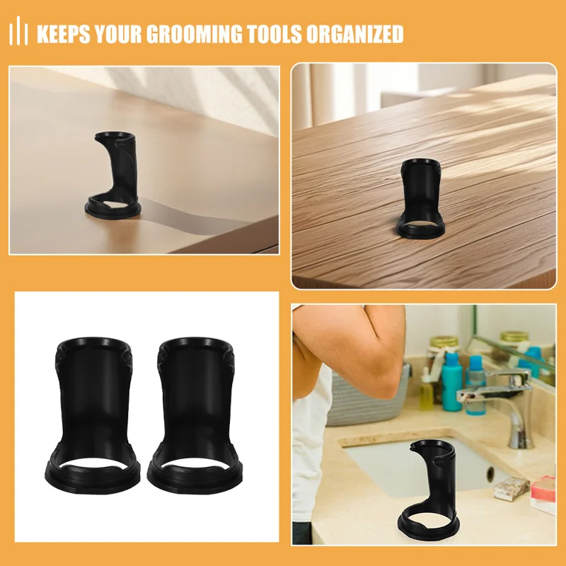 2Pcs Plastic Beard Brush Stand - Men'S Grooming Tool recension och pris
