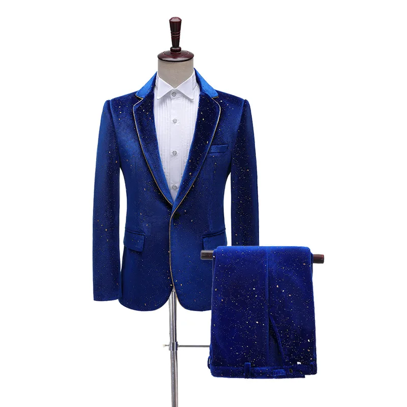 Stylish Formal Men's Velvet Su - Men'S Grooming Studio recension och pris