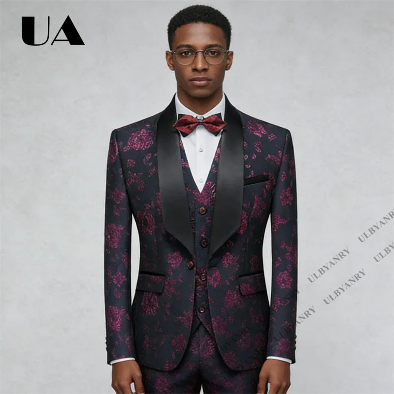 ULBYANRY Floral Jacquard Suit  - Men'S Grooming Pictures recension och pris