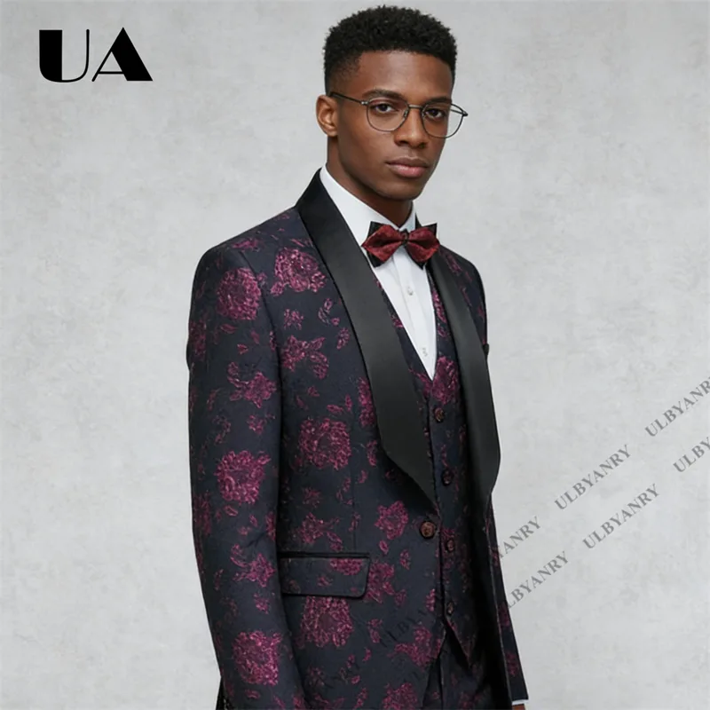 ULBYANRY Floral Jacquard Suit  - Men'S Grooming Pictures recension och pris
