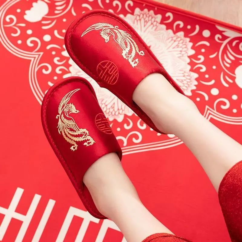 Men Silk Baotou Red Wedding Sl - Men Grooming Home recension och pris