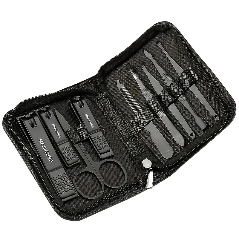 9 Piece in 1 Manicure Set Pedi - Men'S Grooming Tool recension och pris
