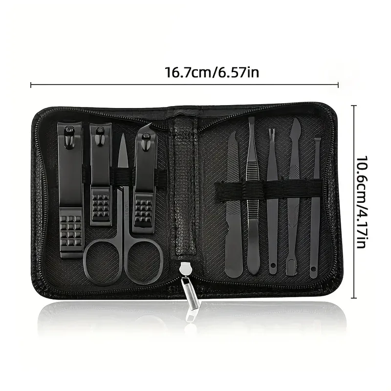9 Piece in 1 Manicure Set Pedi - Men'S Grooming Tool recension och pris