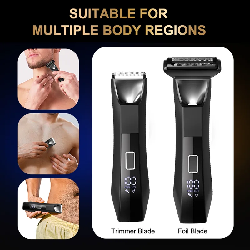 IPX6 Waterproof 2-in-1 Groin/B - Eyebrow Razor Trimmer recension och pris