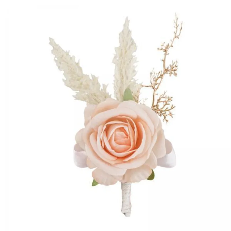 Elegant Rose Boutonniere Handm - Men Grooming Home recension och pris