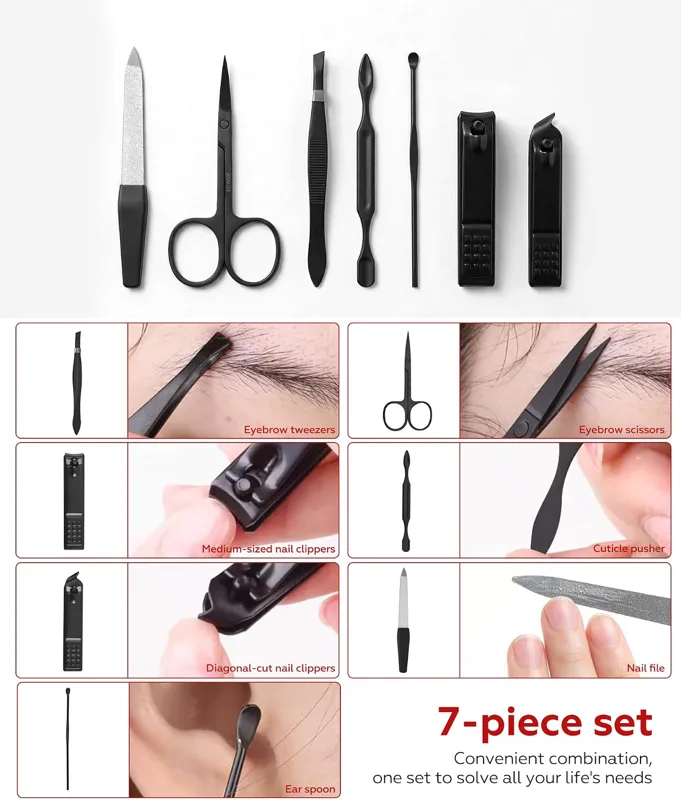 Gift for Dad Men, Manicure Set - Mens Grooming Kit Gift Set recension och pris