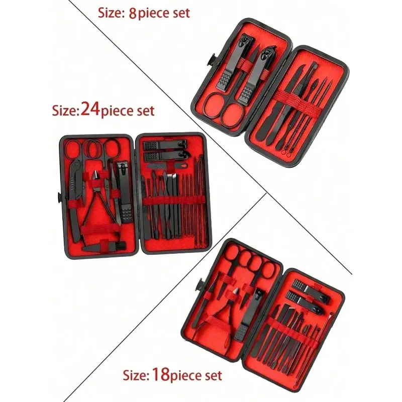 8/24pcs Professional Manicure  - Men'S Grooming Tool recension och pris