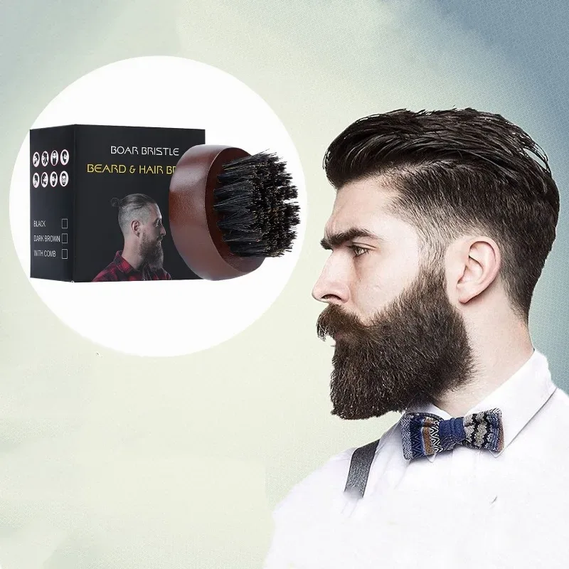 Beard Brush Man Boar Bristles  - Men'S Grooming Tool recension och pris