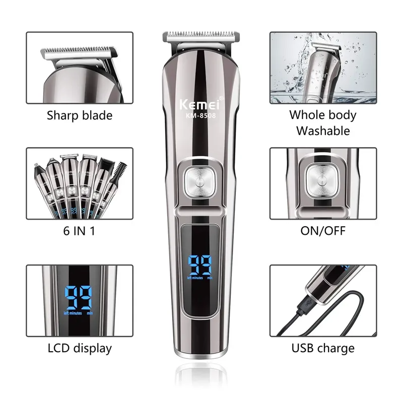 Kemei Professional Multifuncti - Men'S Grooming Essentials recension och pris