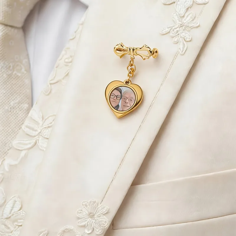 Custom Photo Brooch For Women  - Men'S Grooming Pictures recension och pris