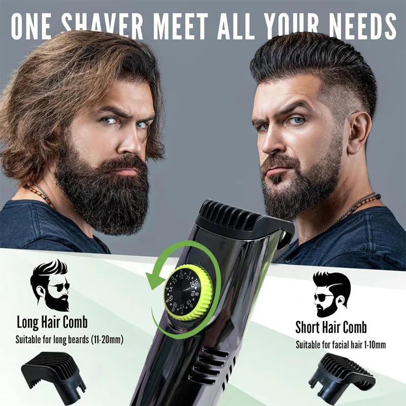 Cordless Men Beard Trimmer Rec - Men'S Grooming Vacuum recension och pris