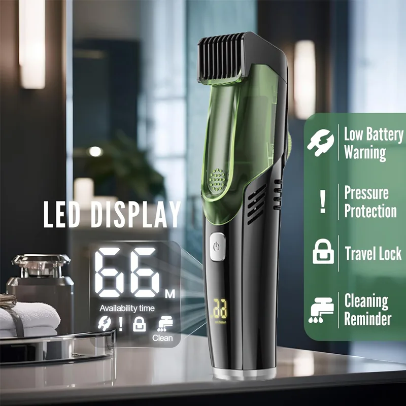 Cordless Men Beard Trimmer Rec - Men'S Grooming Vacuum recension och pris