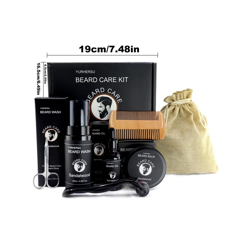 7Pcs Beard Care Kit for Men, G - Men'S Grooming Essentials recension och pris